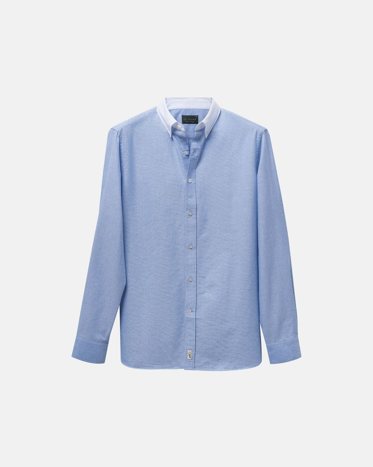 ‘Le Original’ Blue Contrast Oxford Shirt
