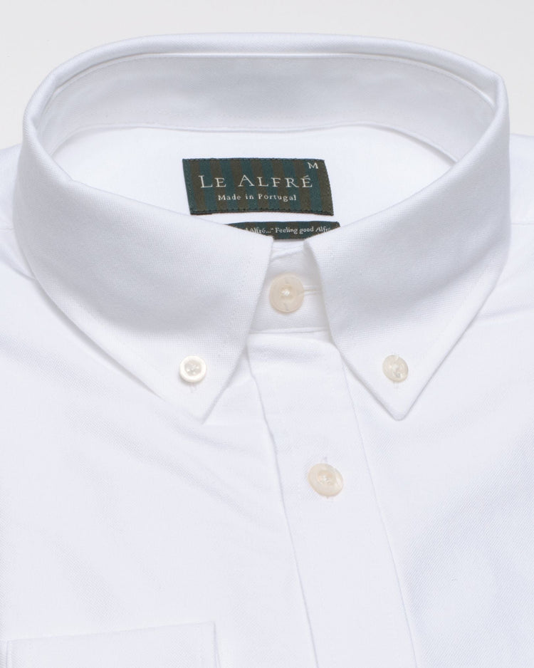 ‘Le Blanc’ White Classic Oxford Shirt