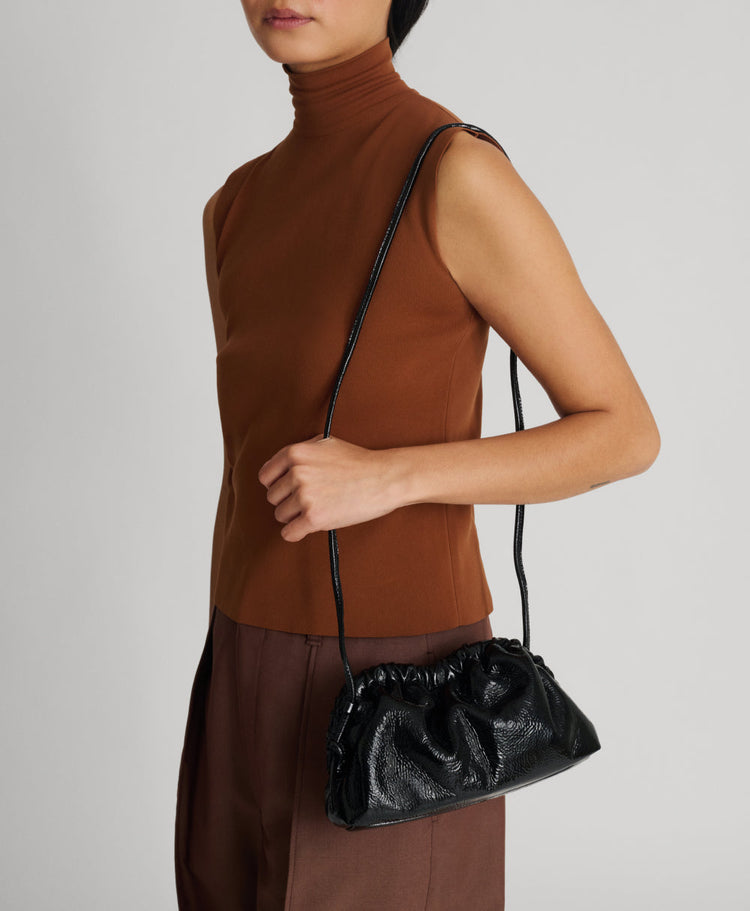 Mini Cloud Clutch - Aubergine Naplak