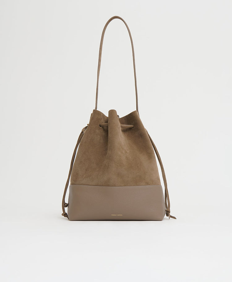 Drawstring Cabas in Anise