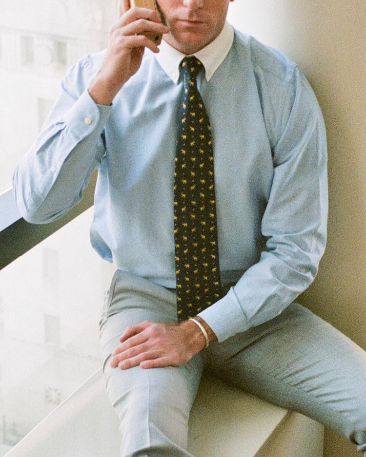 ‘Le Original’ Blue Contrast Oxford Shirt