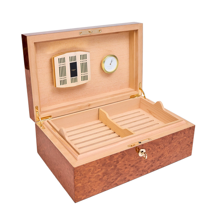 Heritage Humidor in Burr Walnut