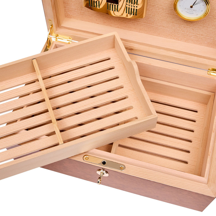 Heritage Humidor in Burr Walnut