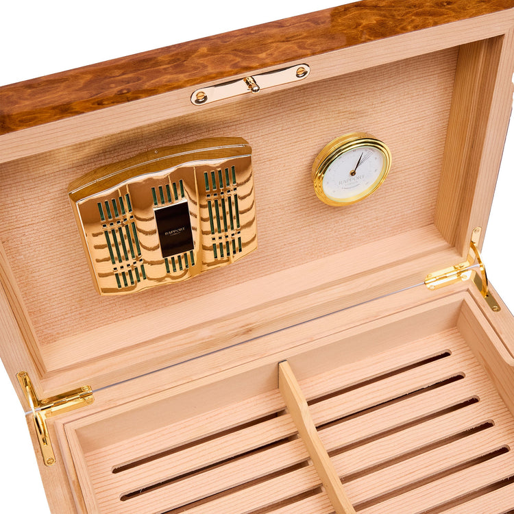 Heritage Humidor in Burr Walnut