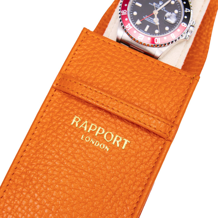 Portobello Watch Pouch in Orange