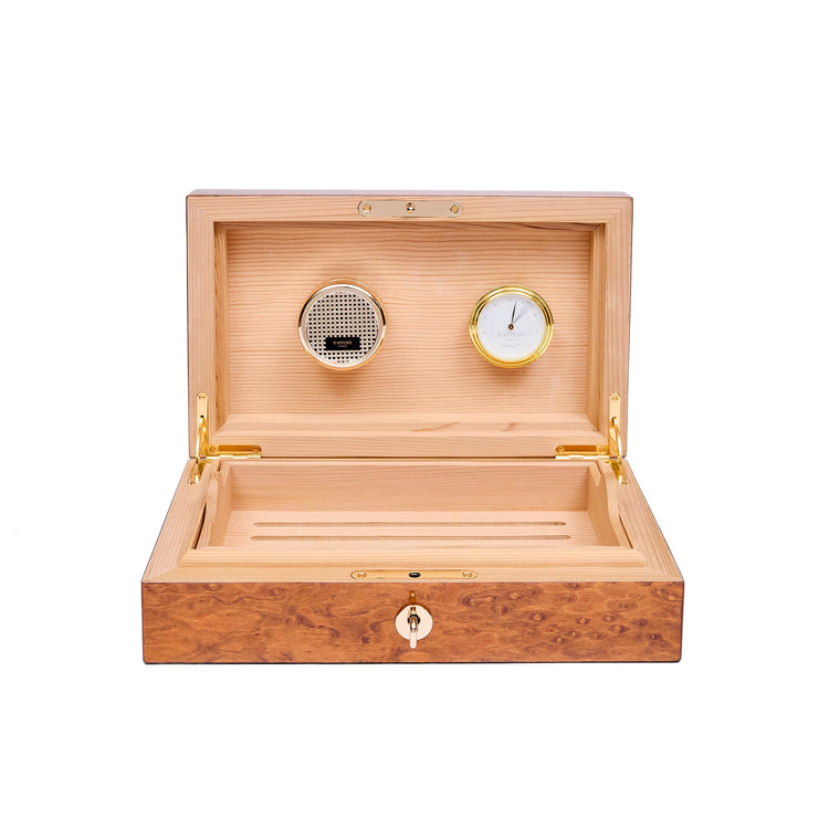 Heritage Humidor in Burr Walnut