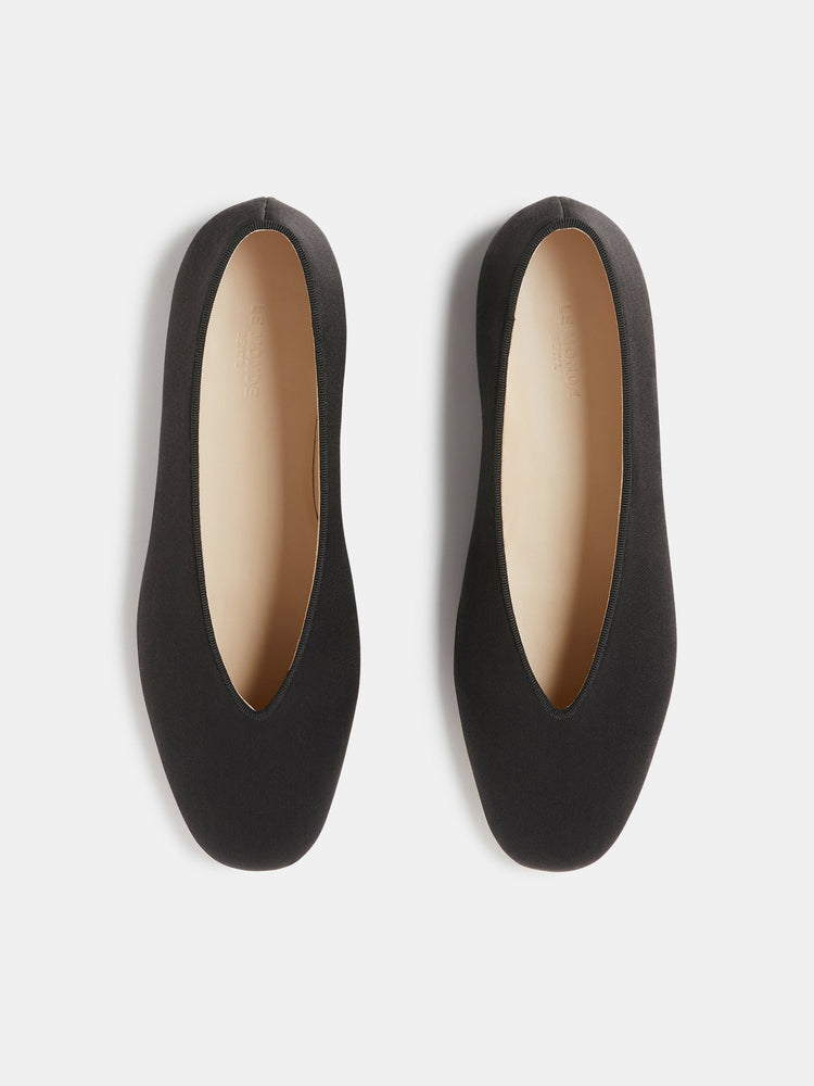 Regency Slipper in Black Satin