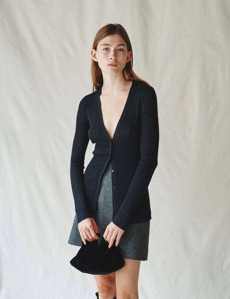 The Whisper Cardigan in Black