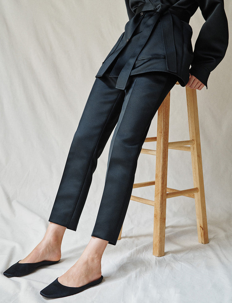 The Cigarette Pants in Duchess Satin