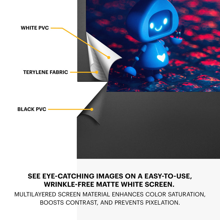 Instant Cinema 80” Pull Up Projection Screen