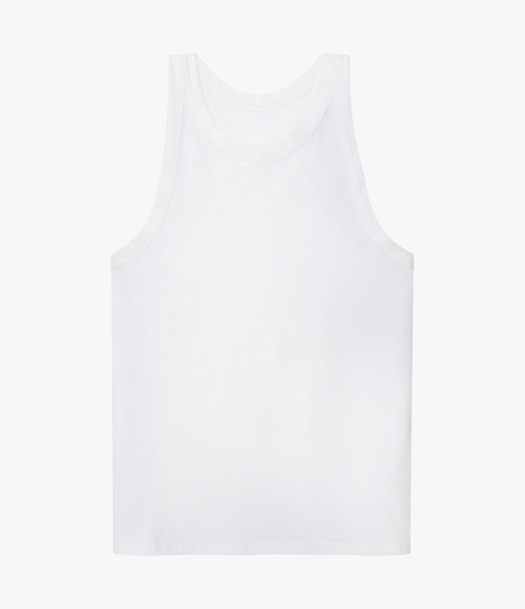 Racerback Tank in White