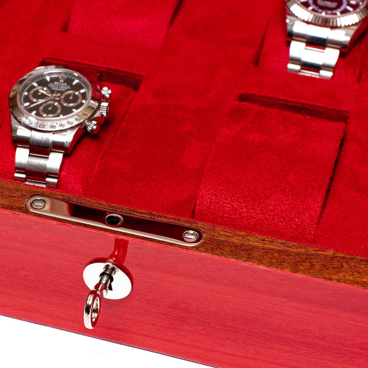 Heritage Chroma Four Watch Box in Red