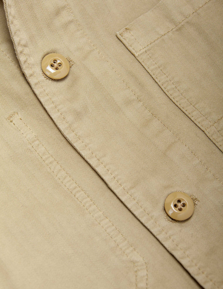 Garment Dyed Chore Jacket in Khaki