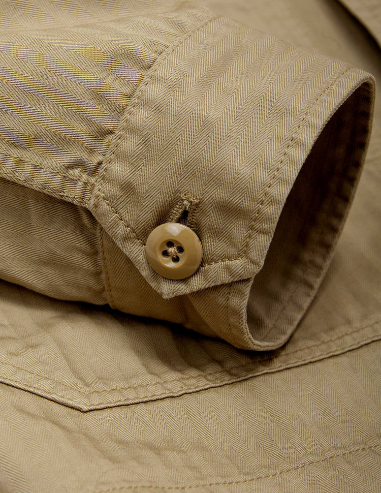 Garment Dyed Chore Jacket in Khaki