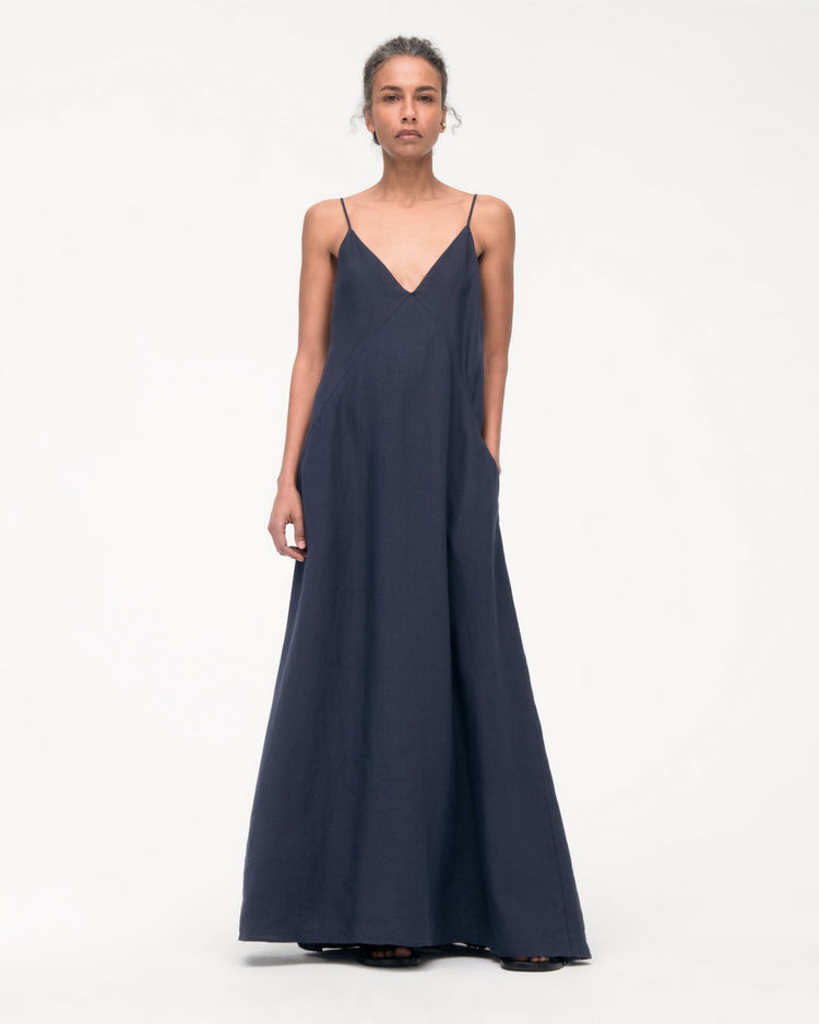 Seamed Slip Dress