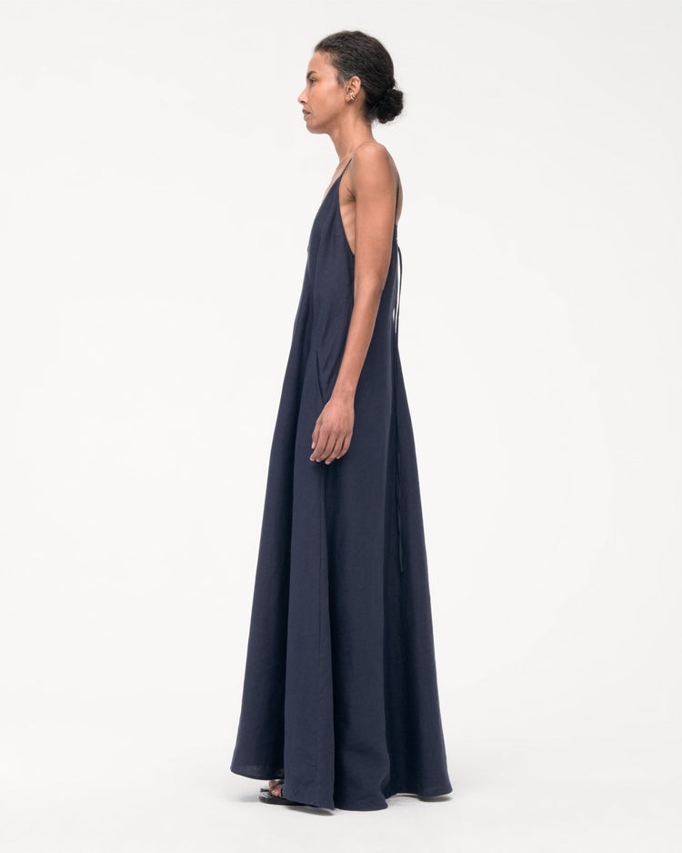 Seamed Slip Dress
