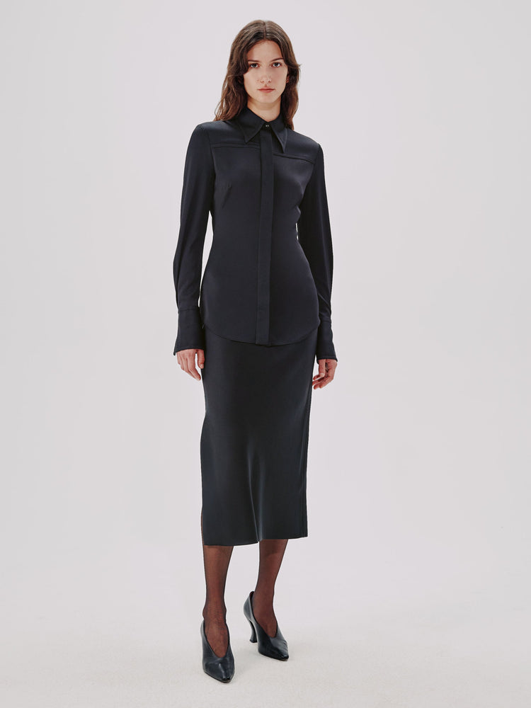 Bias Seamed Shirt