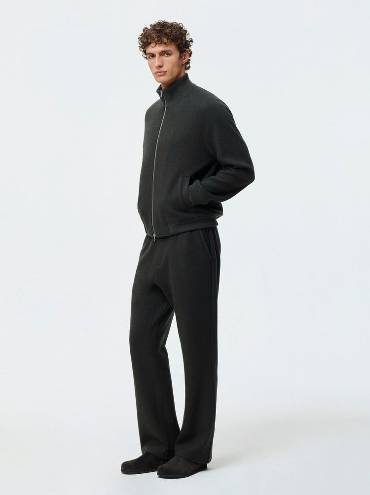 Cashmere Wool Straight Leg Trouser