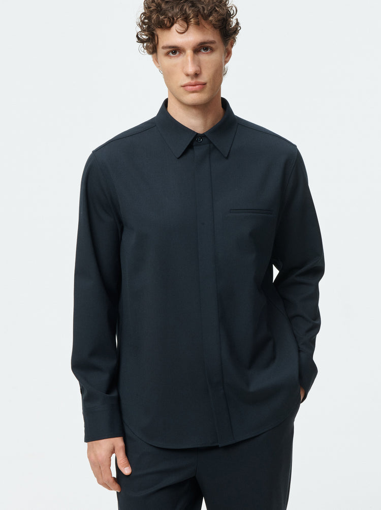 Wool Stretch Shirt