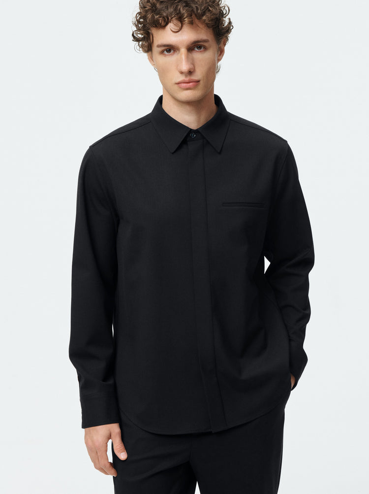 Wool Stretch Shirt