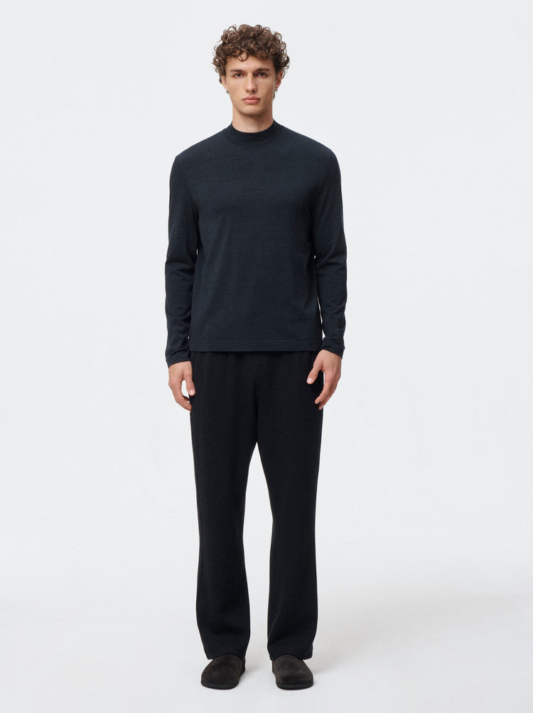 Merino Tec Mock Neck