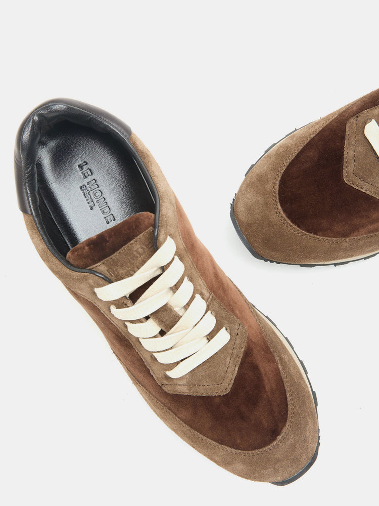 Slim Runner in Date Brown Velvet