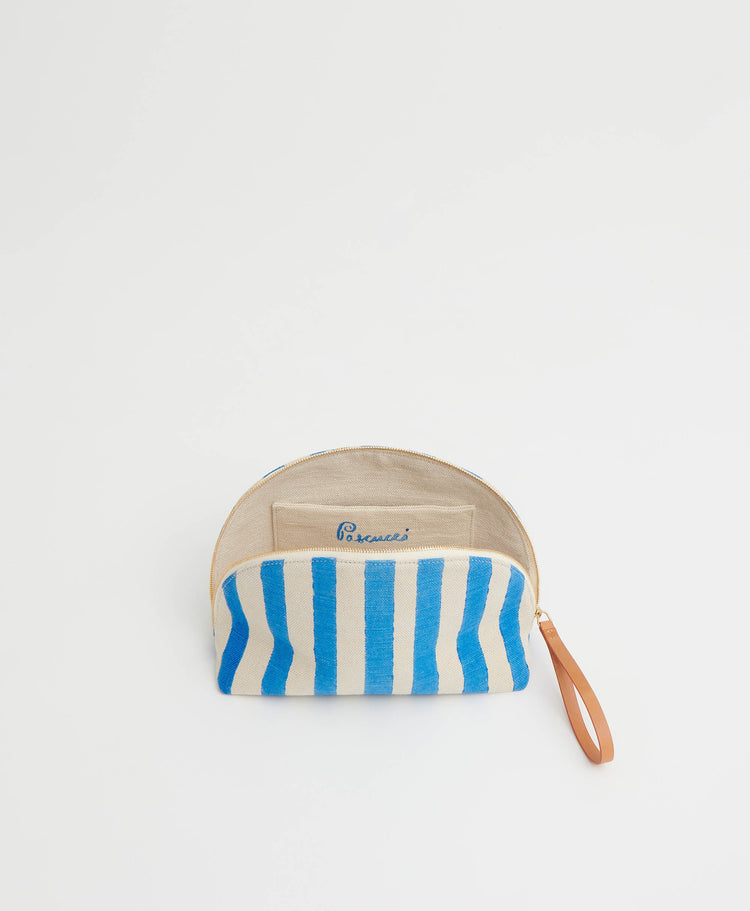 Limited Edition Bellezza Pouch - Royal Stripe