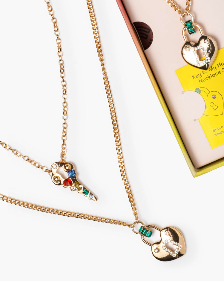 Lock & Key “Mommy & Me” Necklace Set