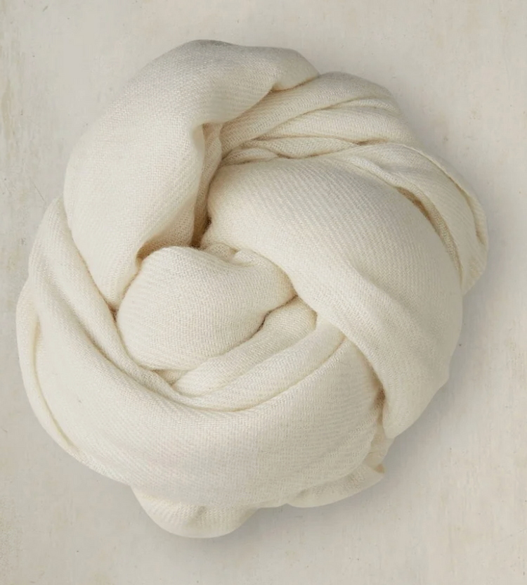 Large Knitted Cashmere Scarf