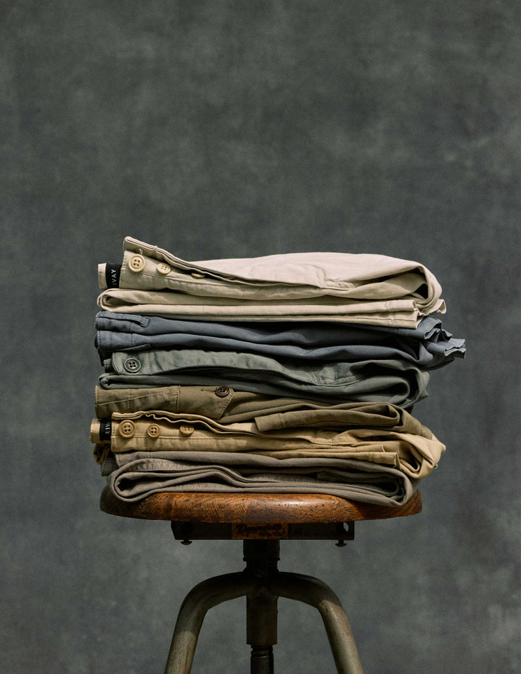 Series Chino in Olive Fatigue