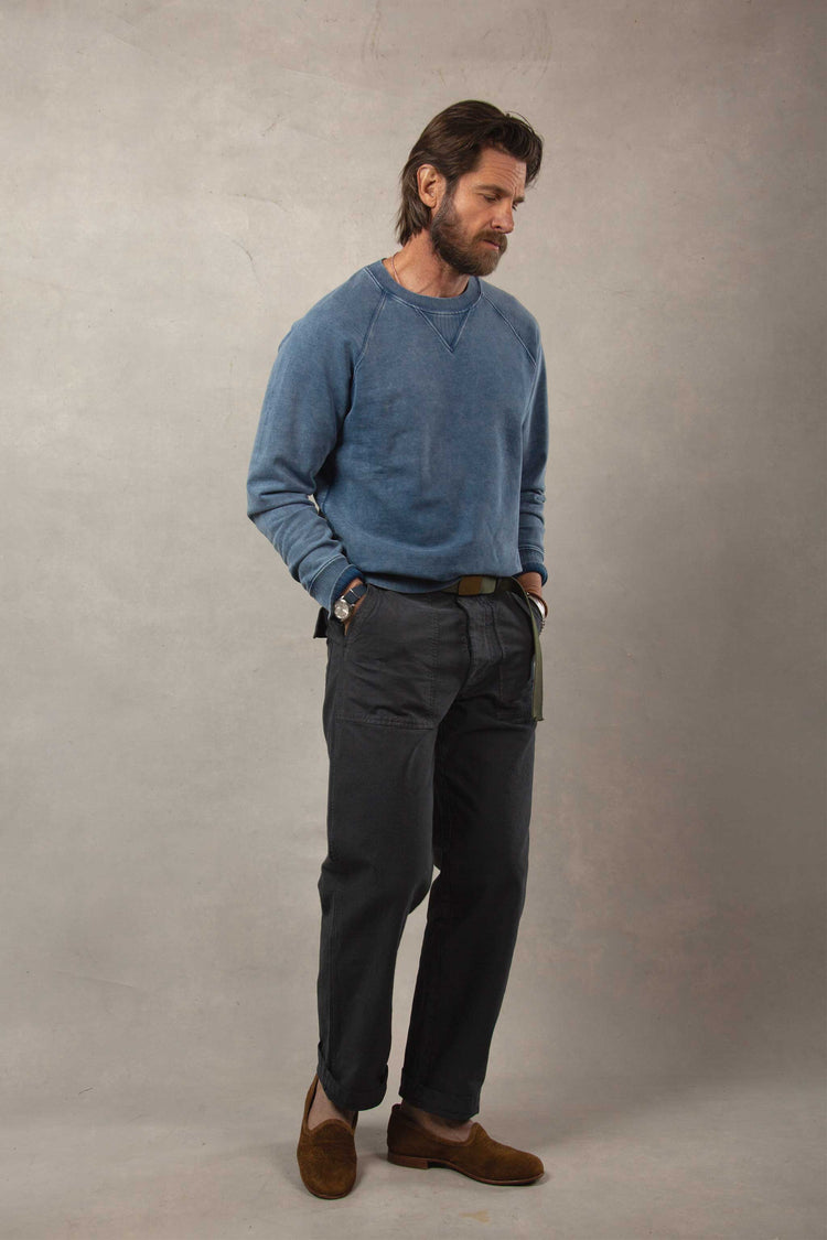 Series II Garment Dyed Utility Pant in Vintage Black