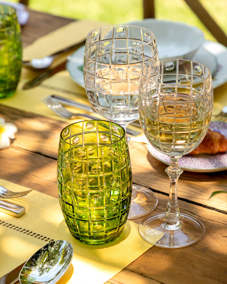Jacaranda Long Glass in Green