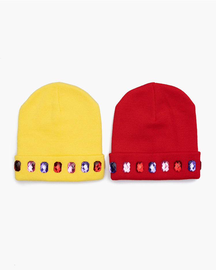 Snowball Fight Beanie Hat Set