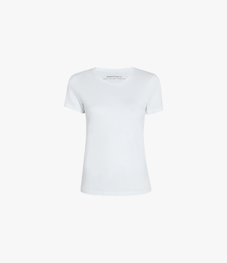 Crew Neck T-Shirt in White