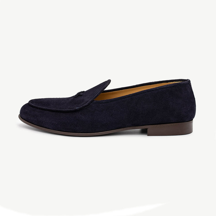 Men’s Navy Suede Milano Loafer