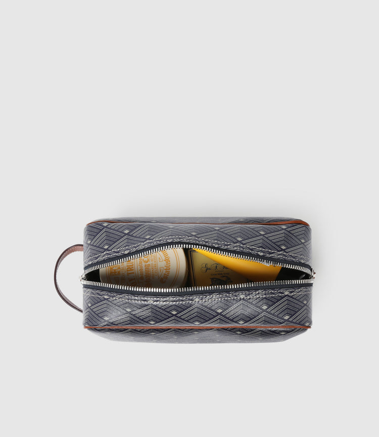 Wash Bag in Signature Navy Canvas