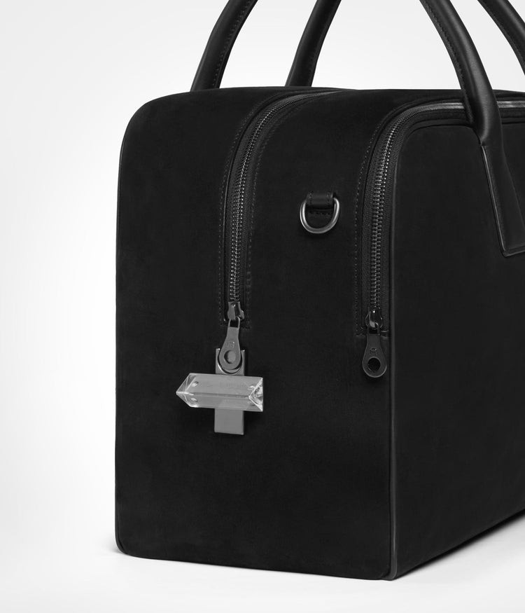 Cristallo Weekender Nubuck in Jet Black