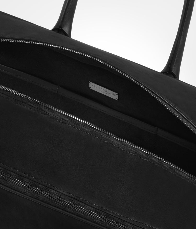 Cristallo Weekender Nubuck in Jet Black