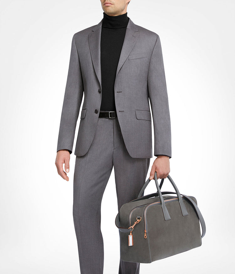 Cristallo Weekender Nubuck in Elephant Grey