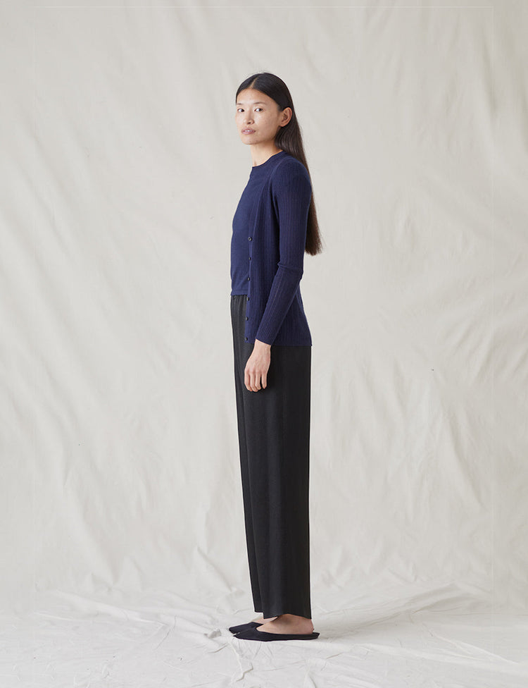 The Whisper Cardigan in Navy