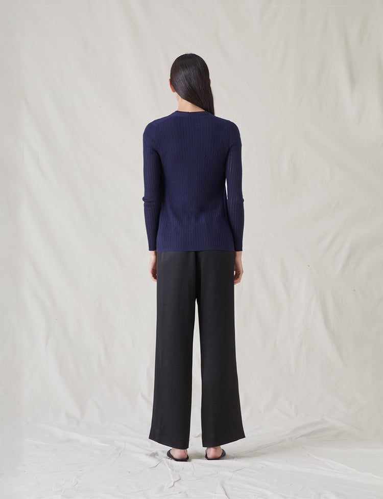 The Whisper Cardigan in Navy