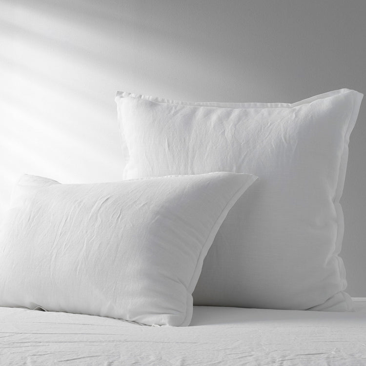 Linen-Bamboo Shams, Set of 2