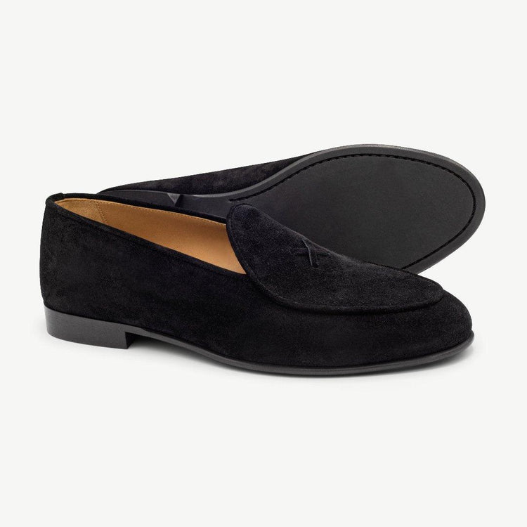 Men’s Black Suede Milano Loafer