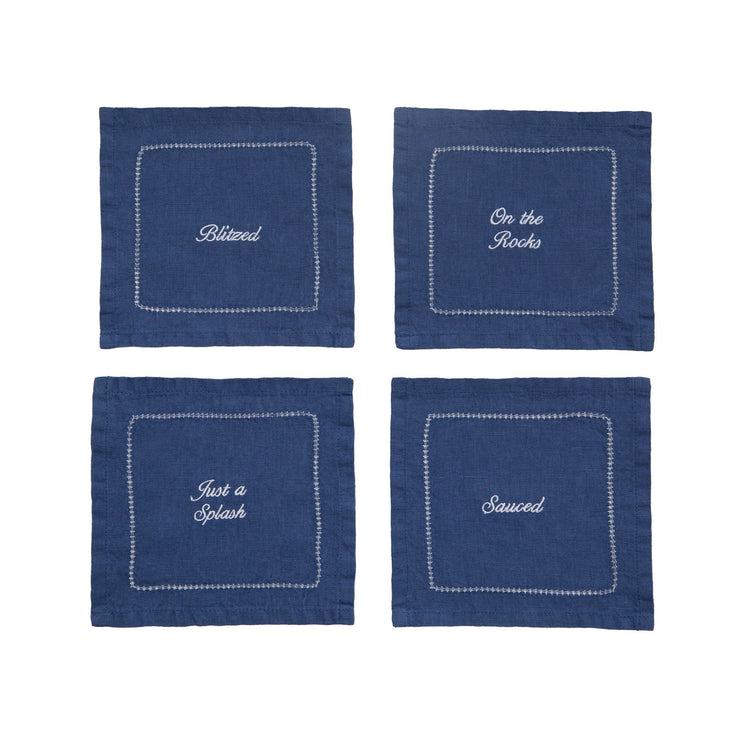 Cheeky Cocktail Napkin, Set of Four