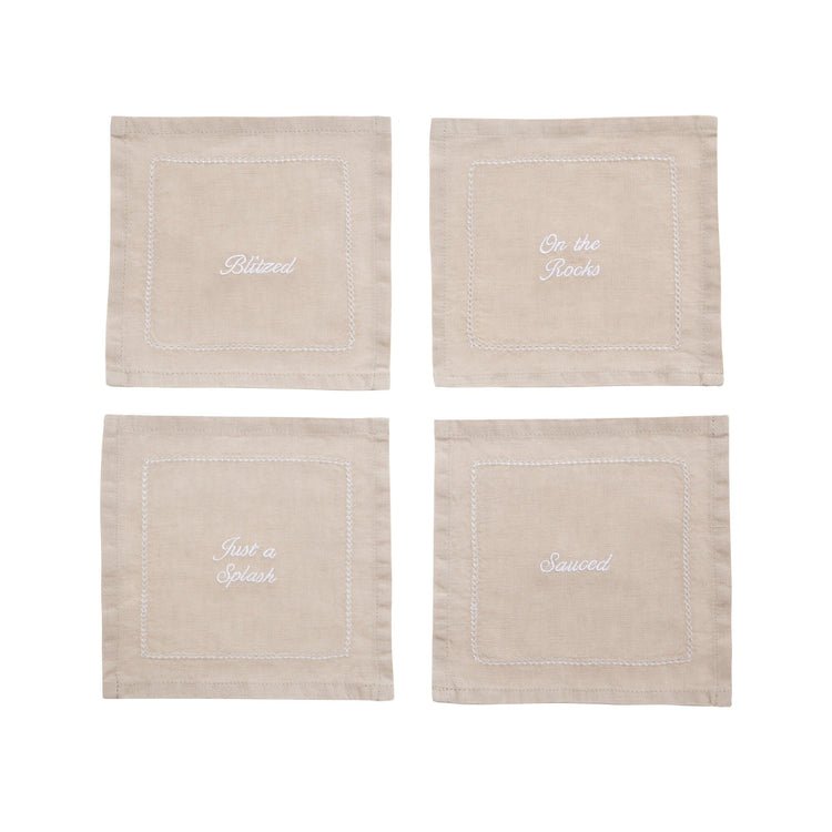 Cheeky Cocktail Napkin, Set of Four