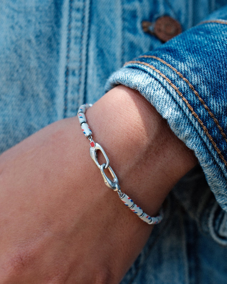 Reason Rope Bracelet in White