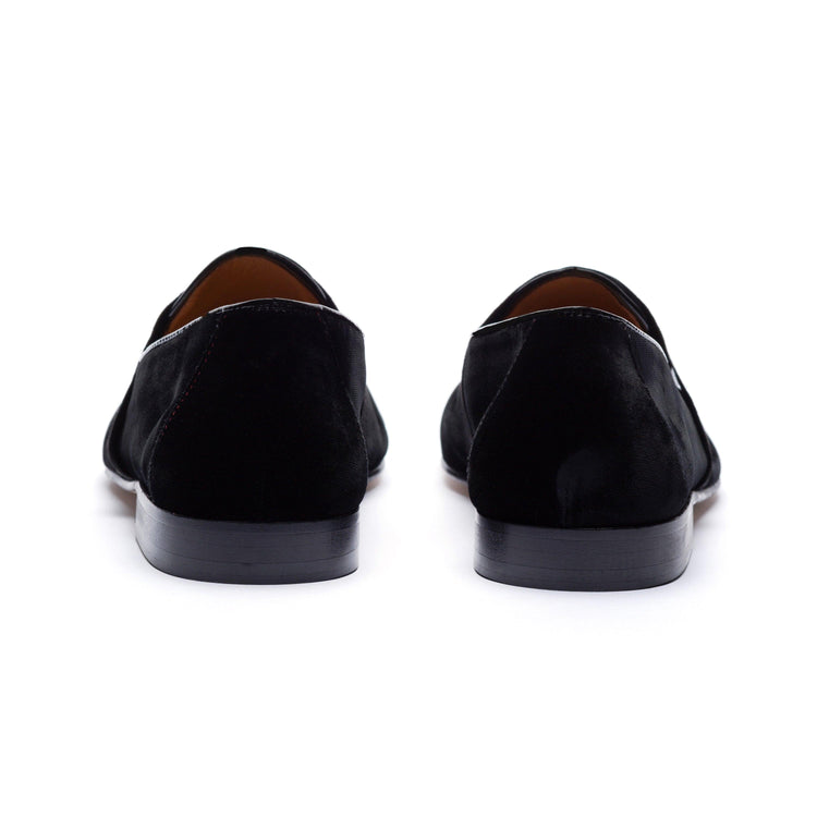 Men’s Black Como Velvet Slipper II