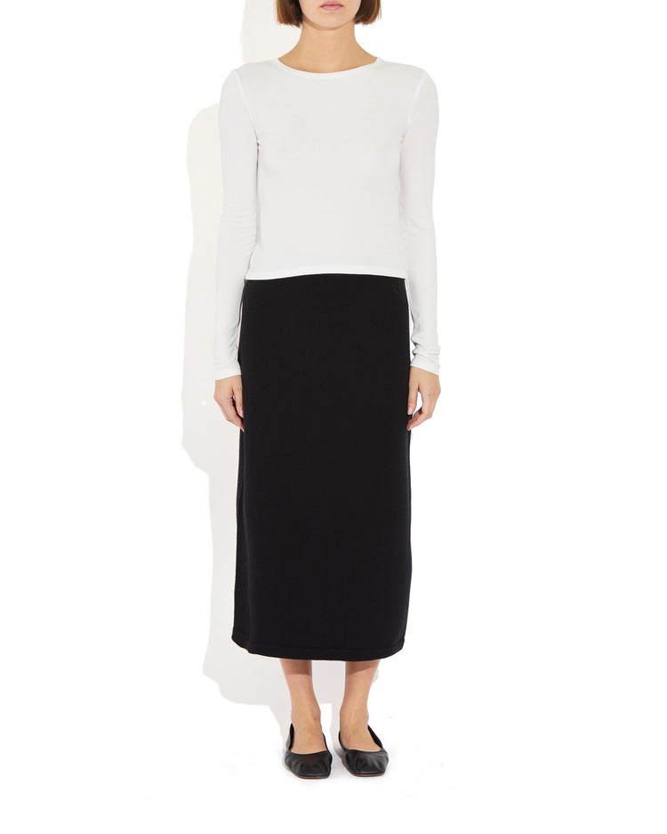 Dara Sweater Skirt in Noir
