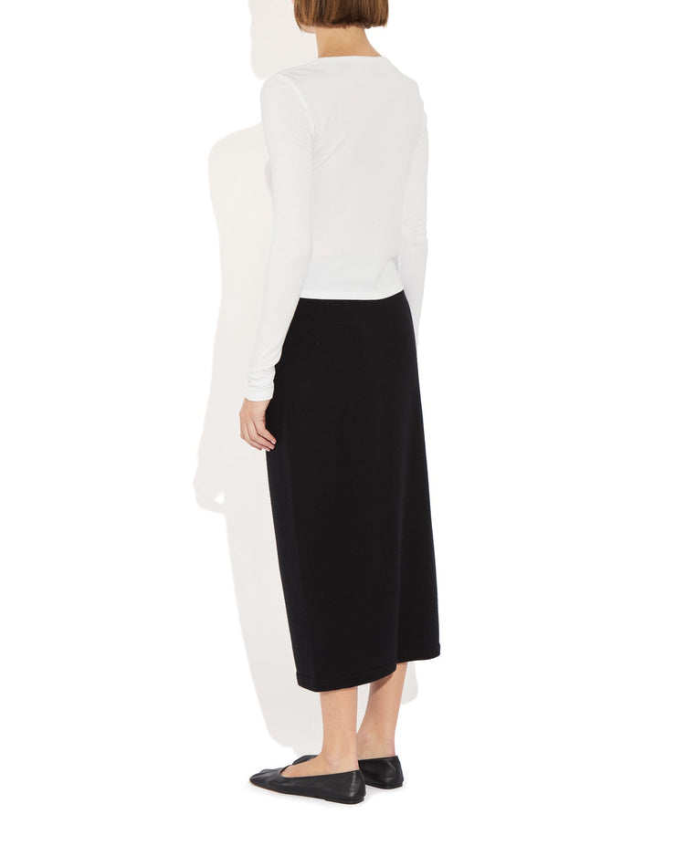 Dara Sweater Skirt in Noir