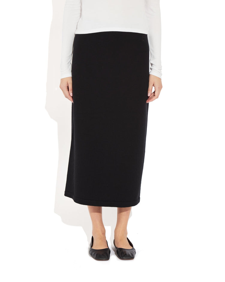 Dara Sweater Skirt in Noir